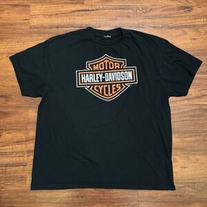 Harley Davidson Fremont California Faultline 2008 Black Men's T-shirt Size XL